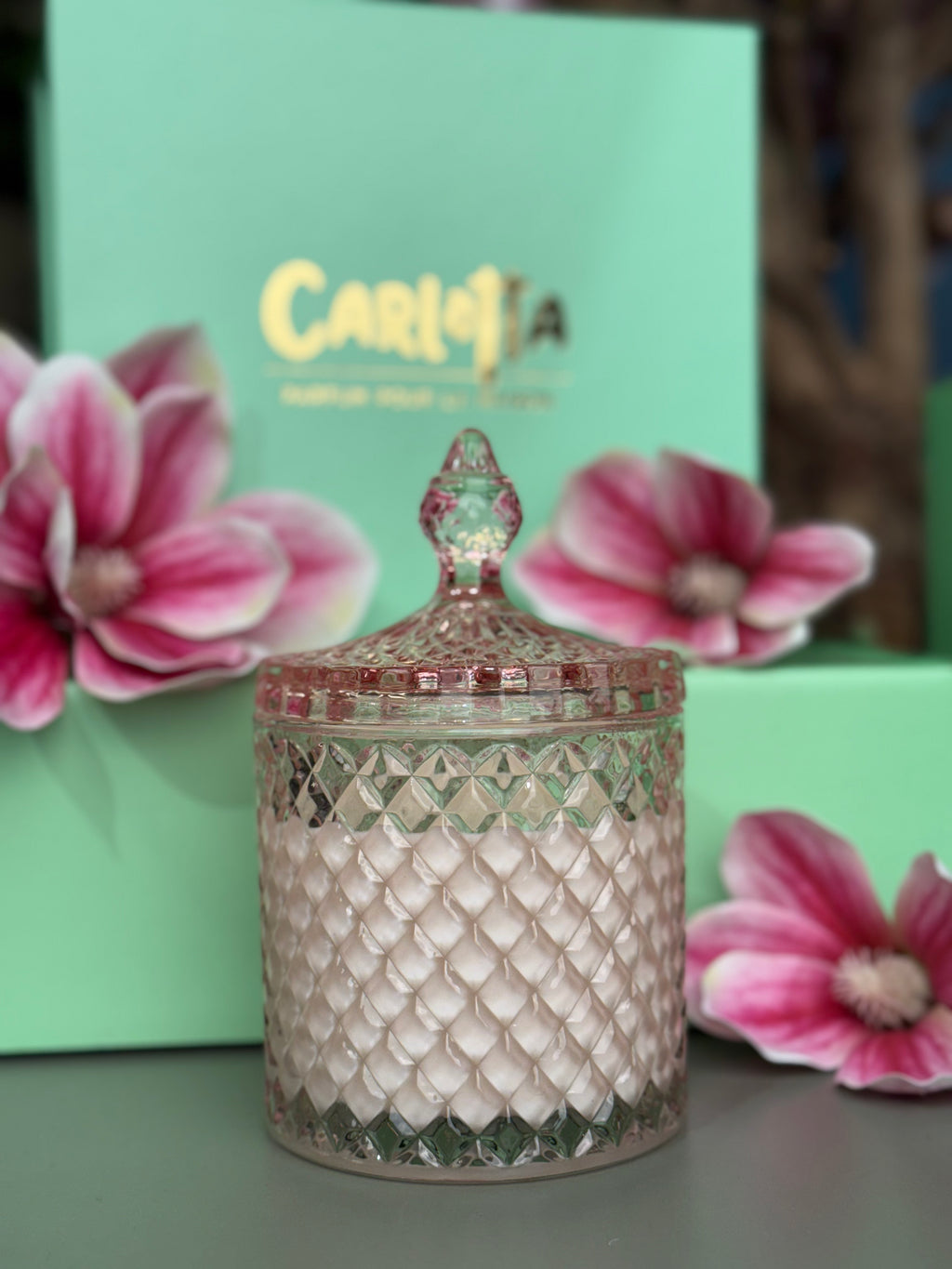 Vela em Bomboneira - Rosa