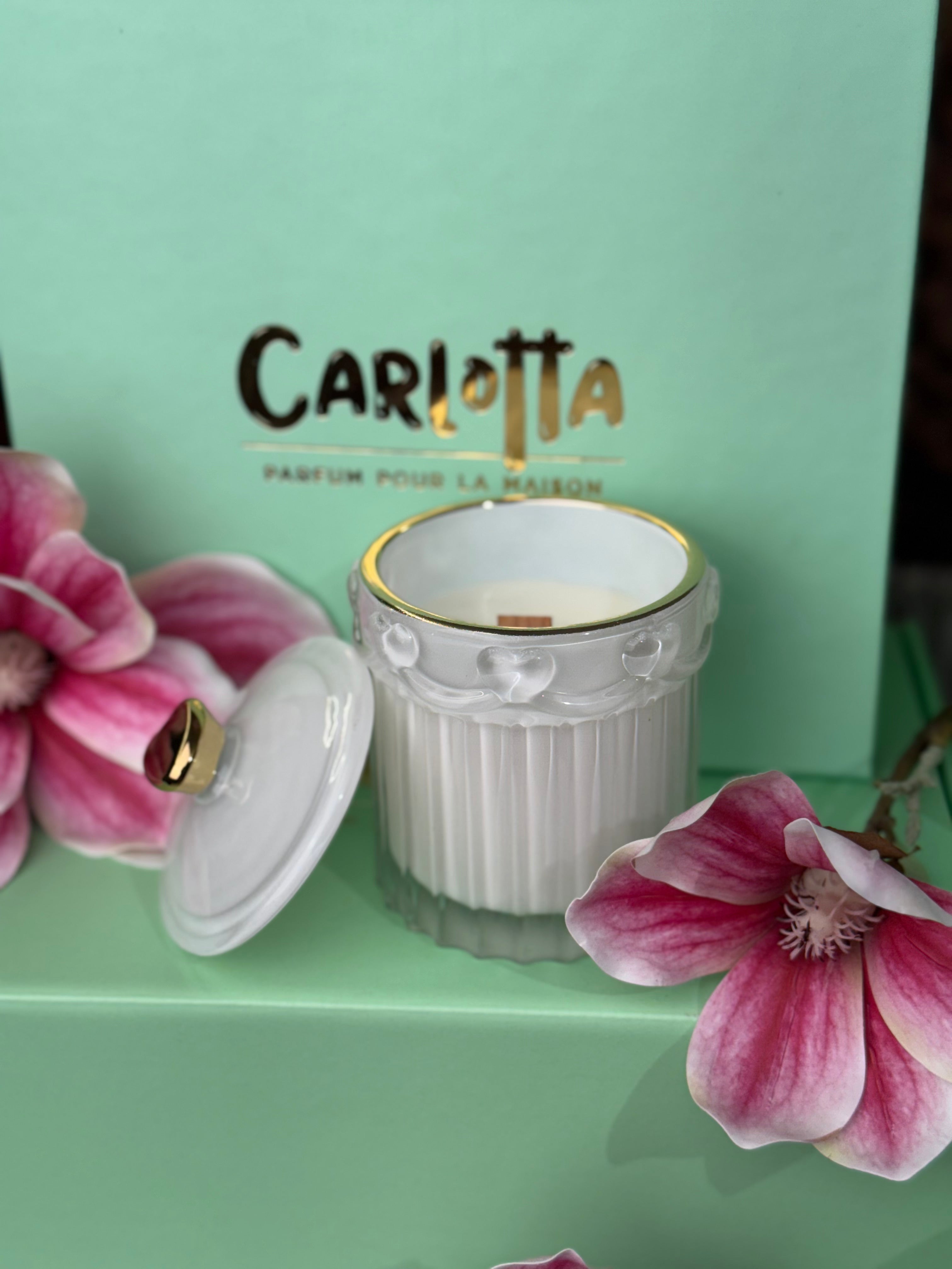 Pote de Vidro "Belle" - Branco