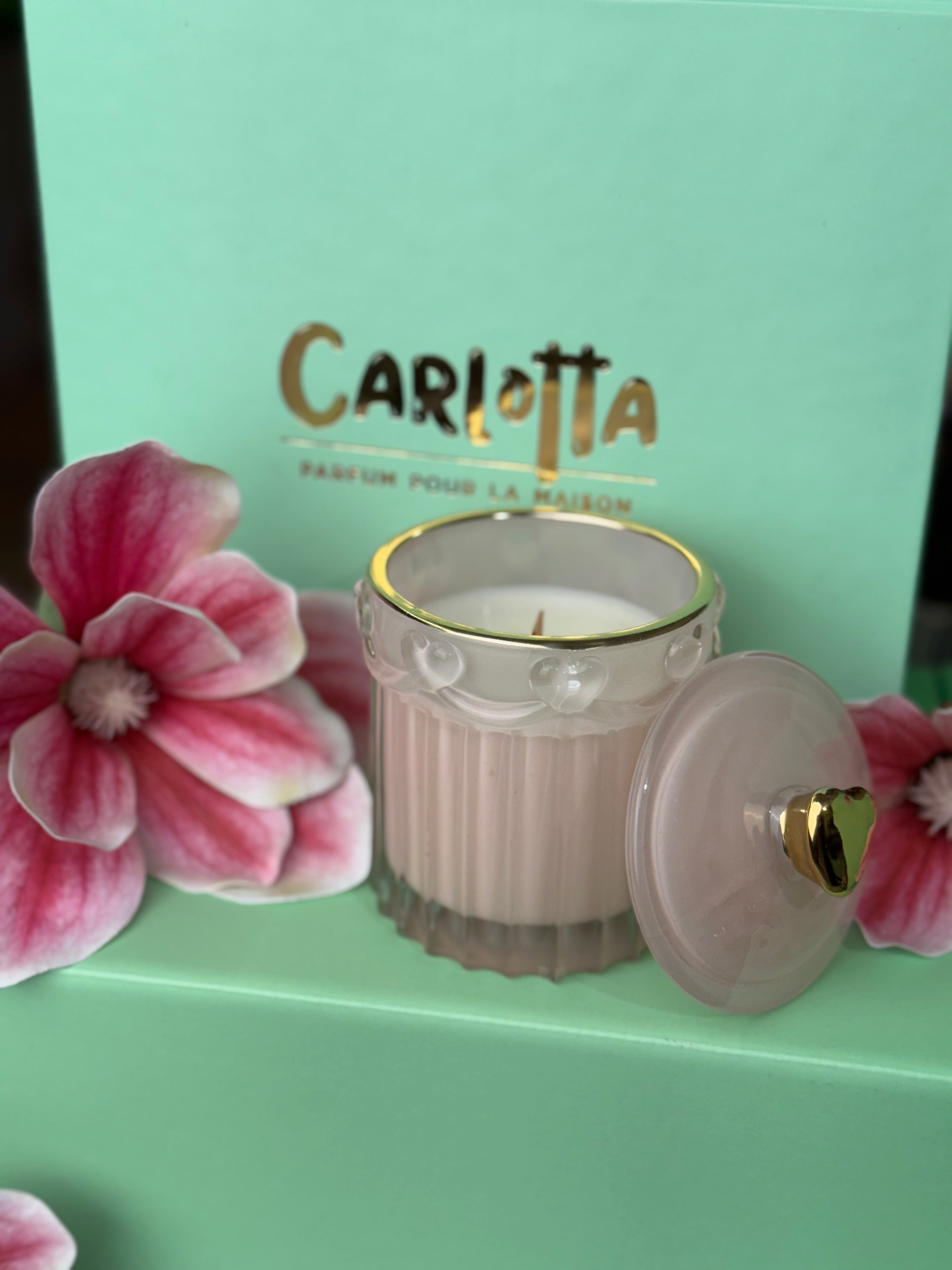 Pote de Vidro "Belle" - Rosa