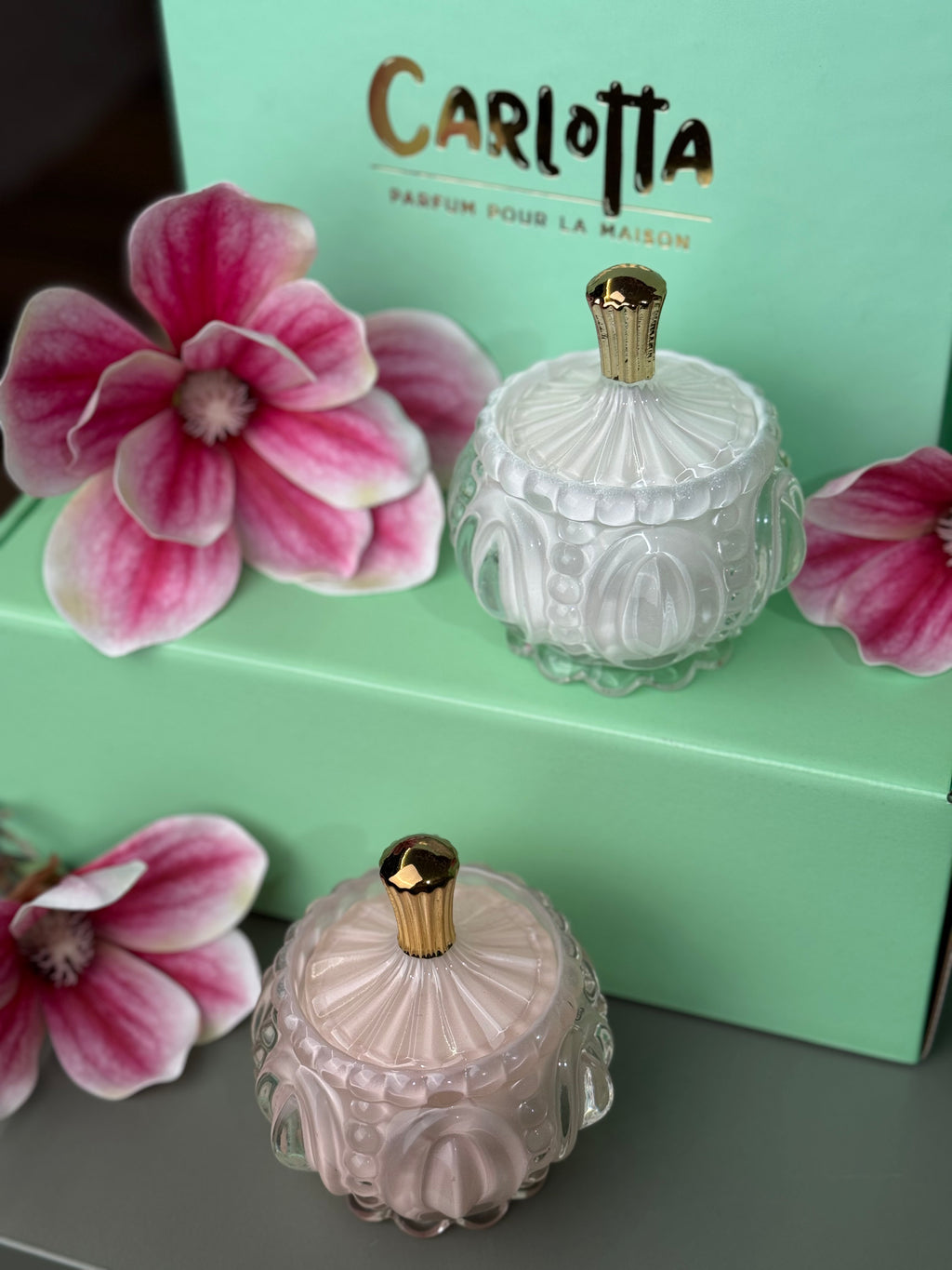 Vela em pote de vidro "Petit" - Branco