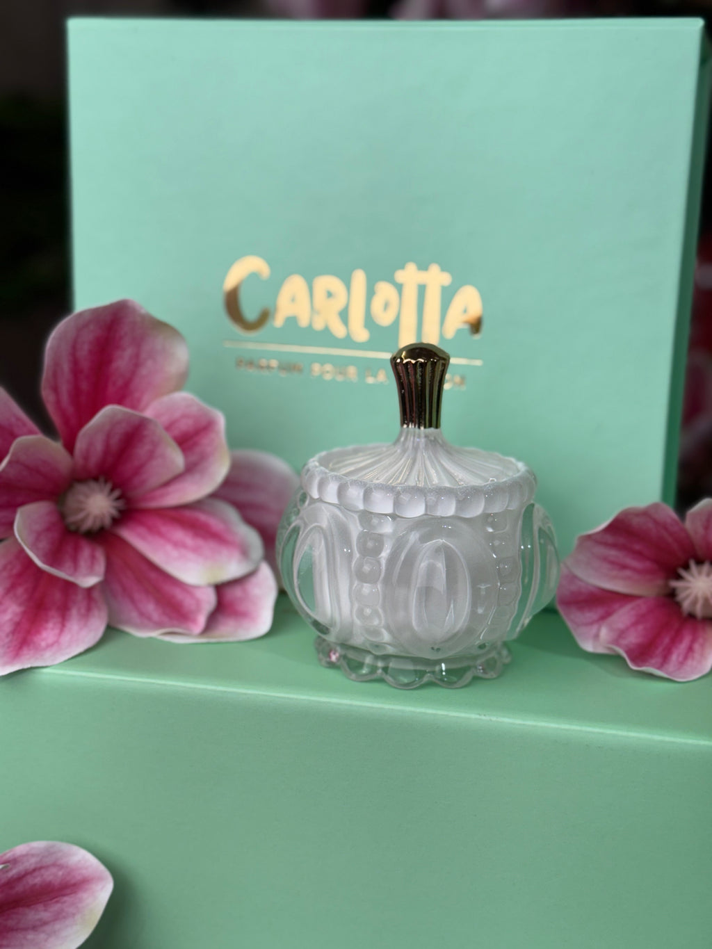 Vela em pote de vidro "Petit" - Branco