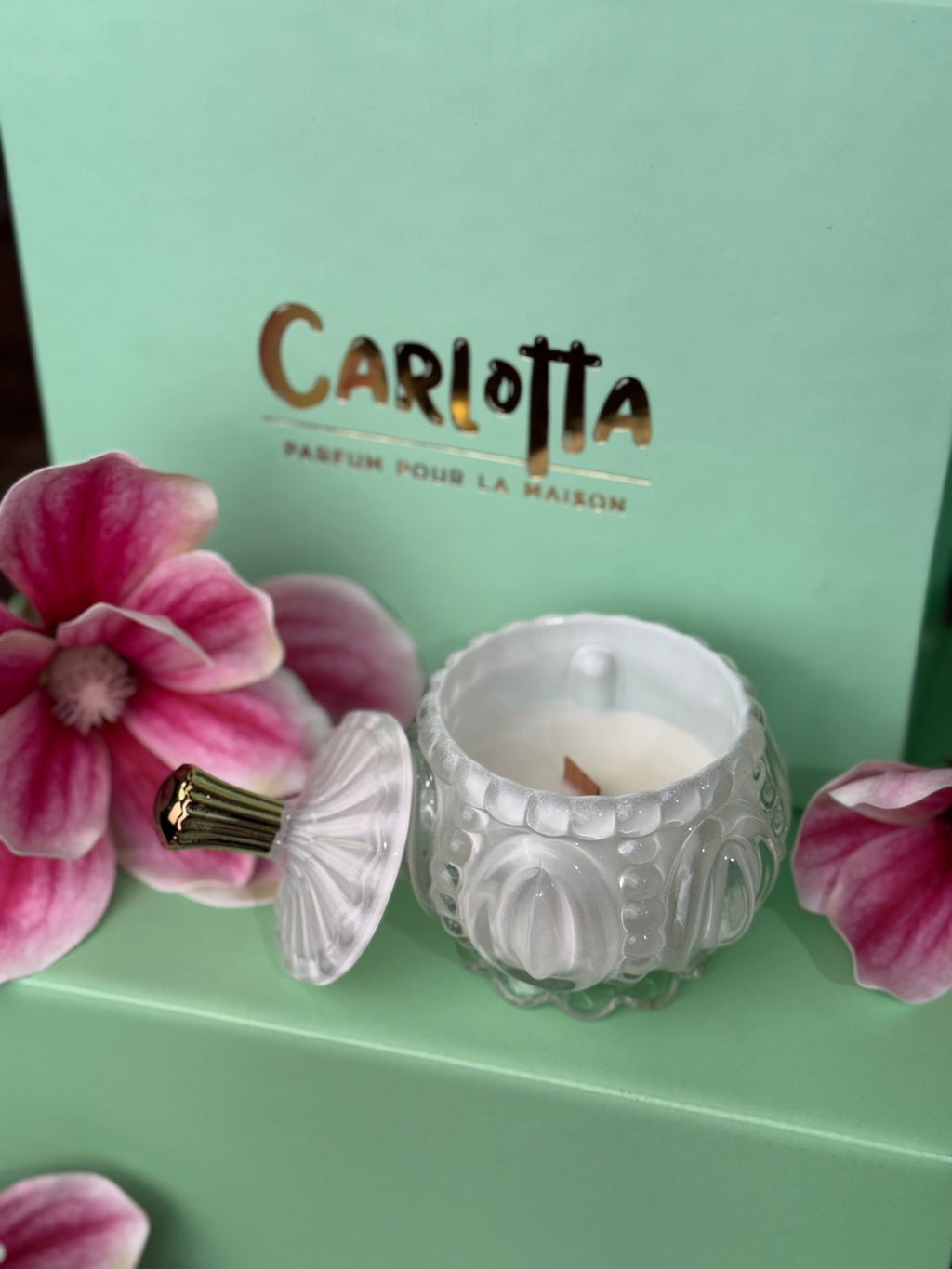 Vela em pote de vidro "Petit" - Branco