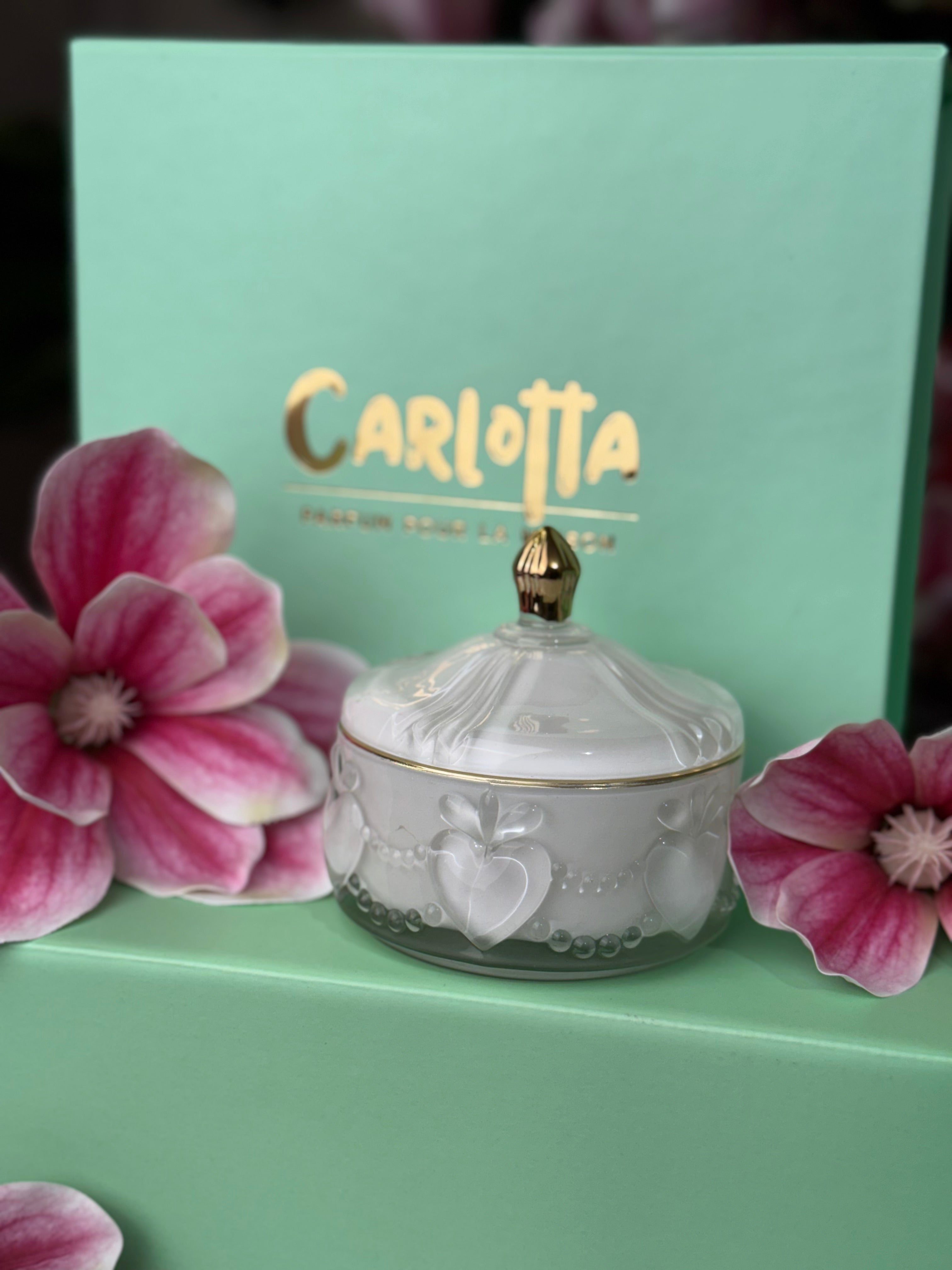 Vela em pote de vidro "Douceur" - Branco