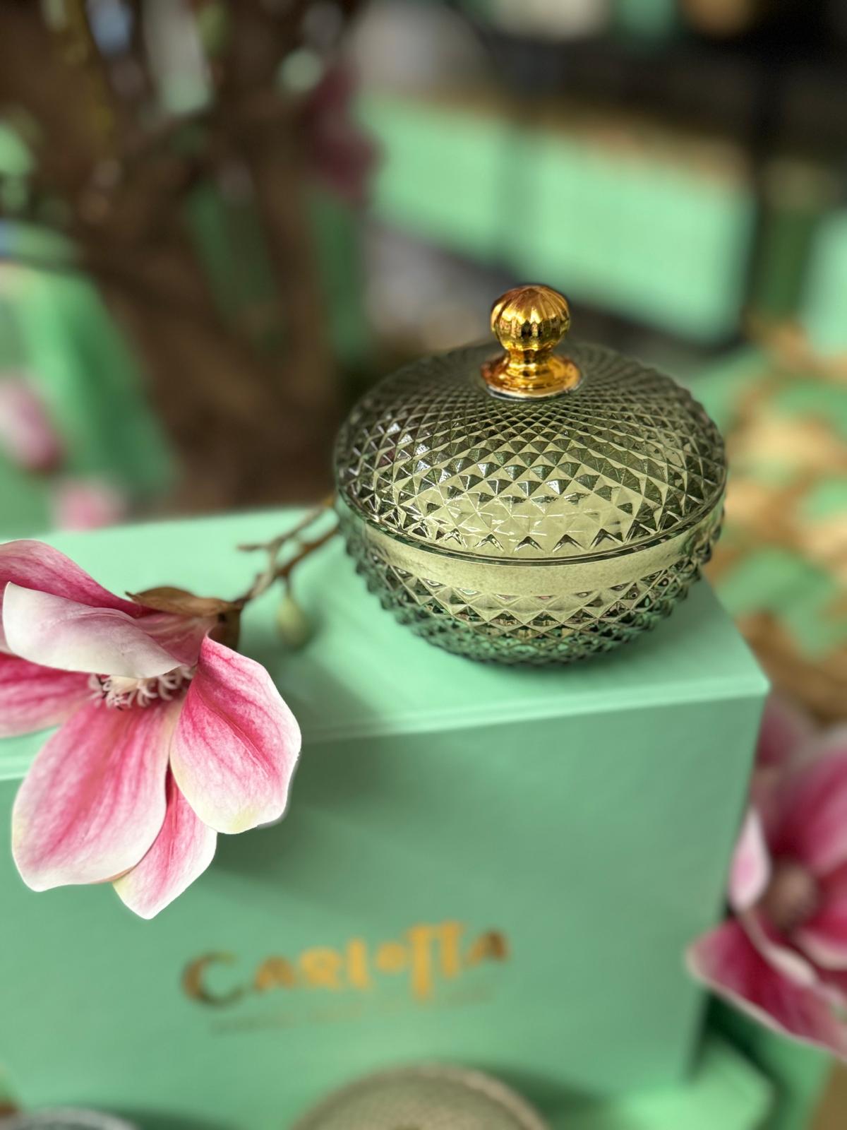 Vela em Pote de vidro "Rond" Verde