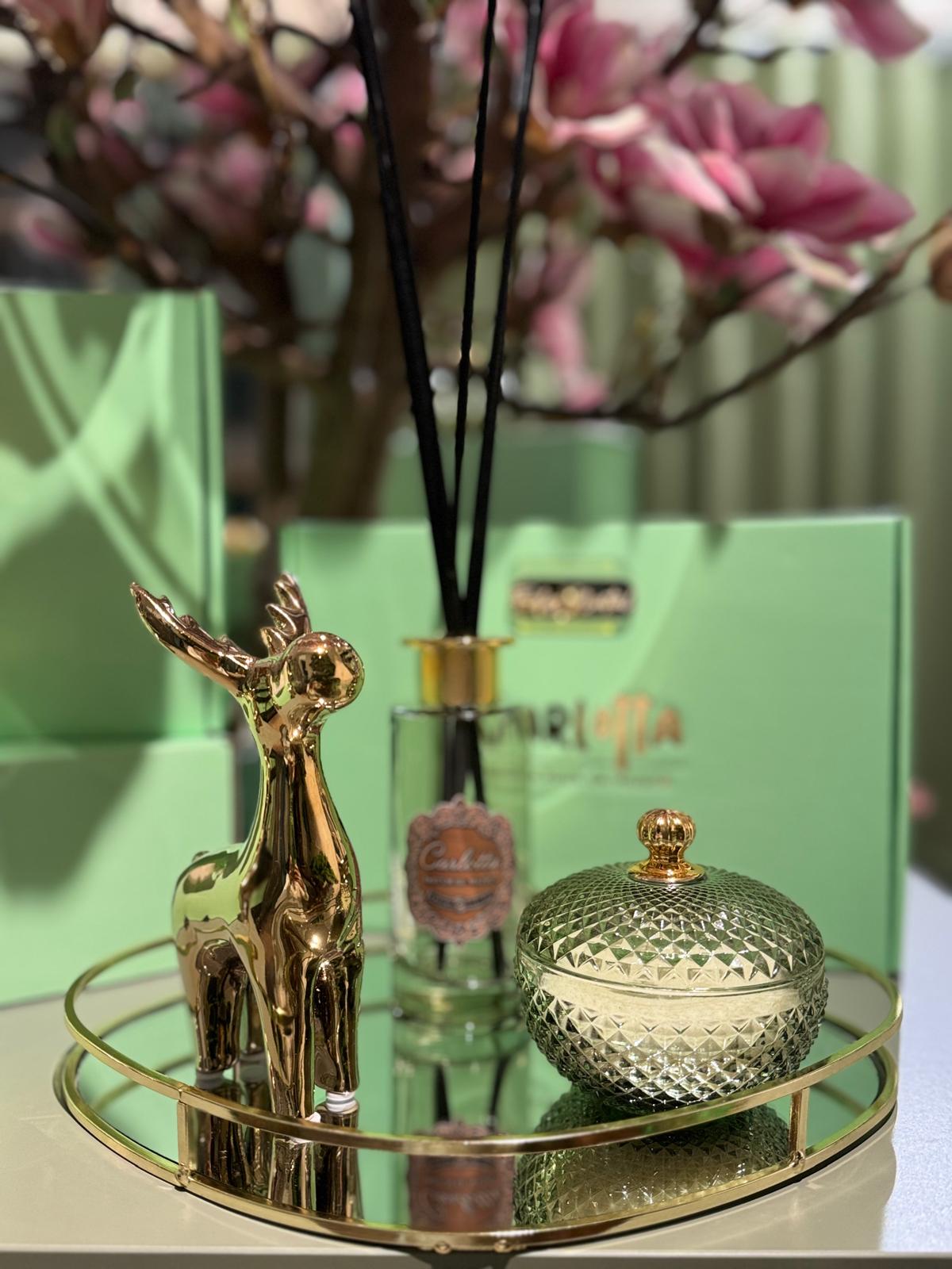 Vela em Pote de vidro "Rond" Verde