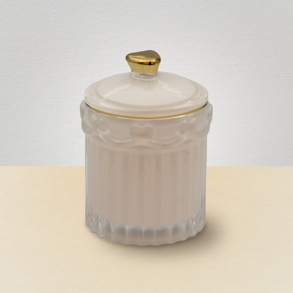 Pote de Vidro "Belle" - Branco