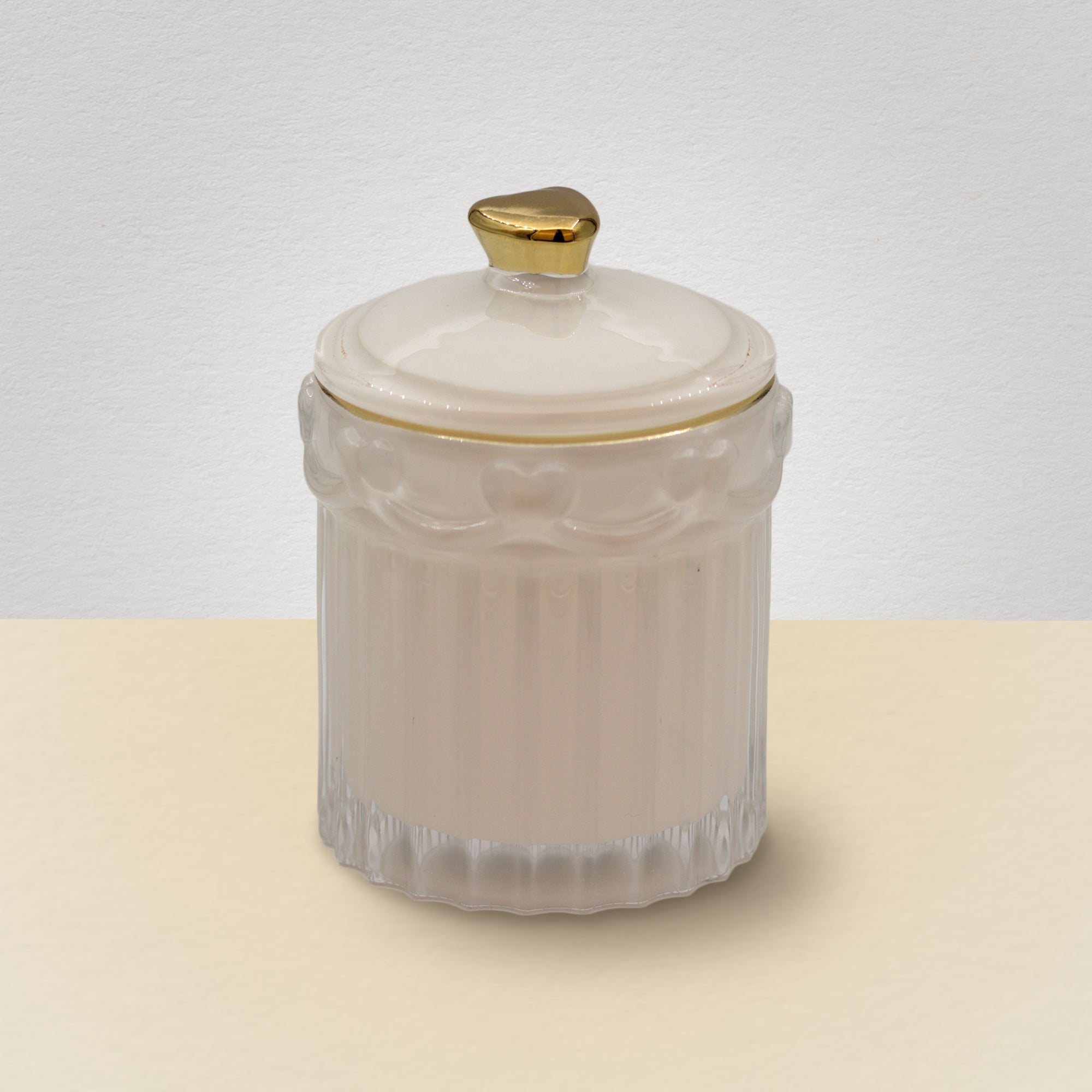 Pote de Vidro "Belle" - Branco