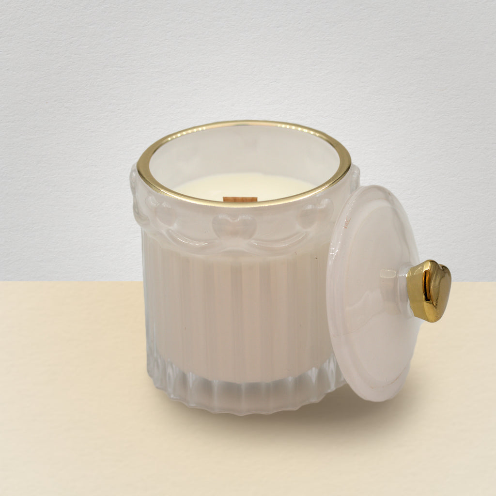 Pote de Vidro "Belle" - Branco