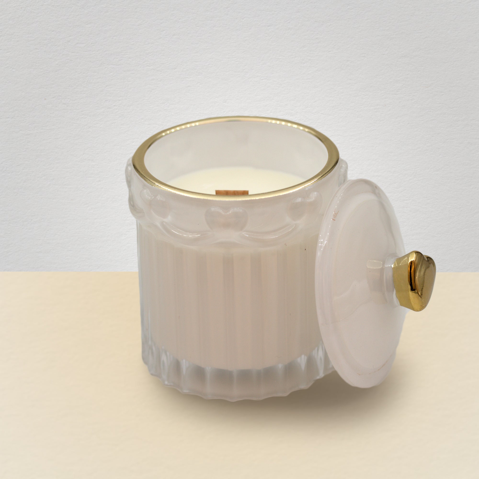 Pote de Vidro "Belle" - Branco