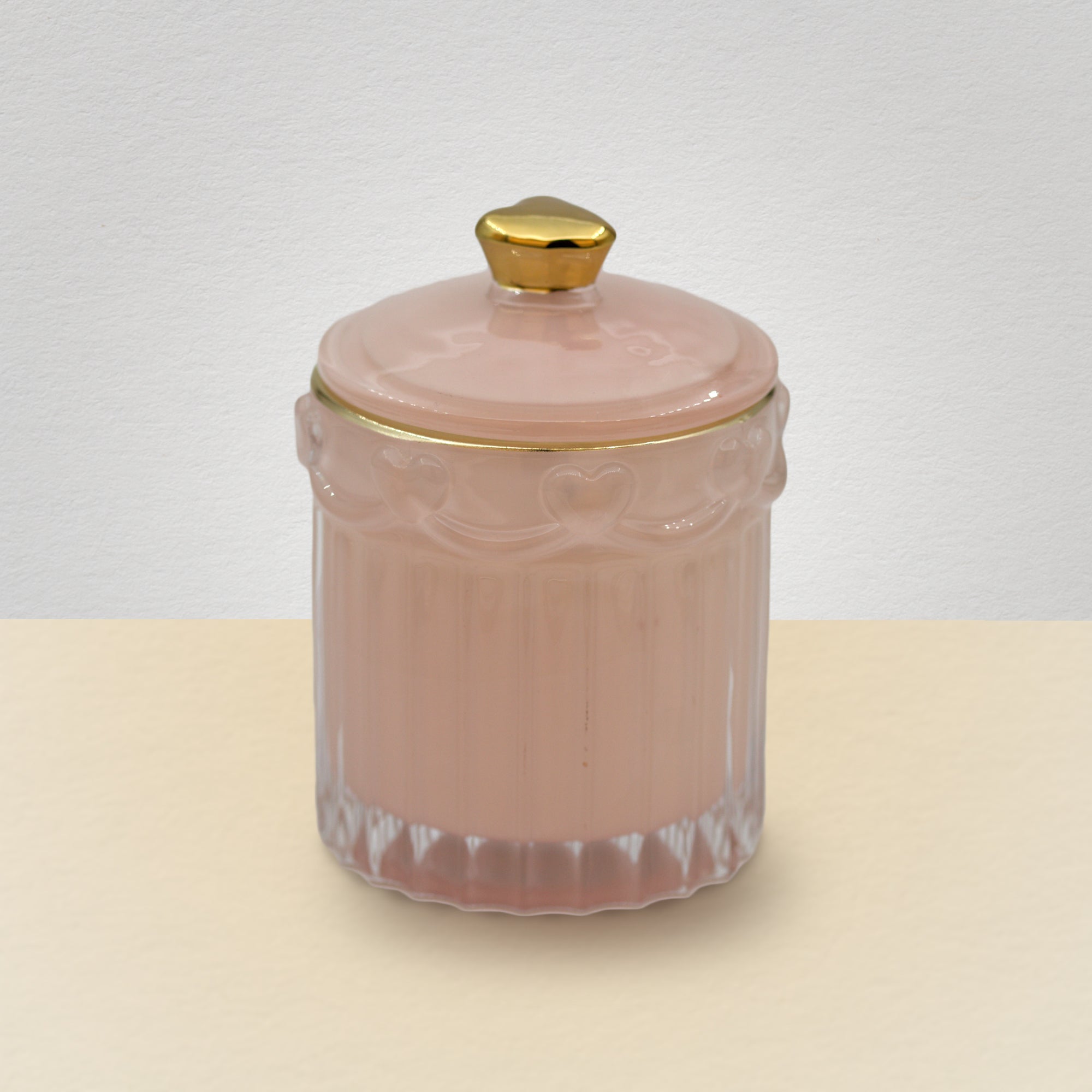 Pote de Vidro "Belle" - Rosa