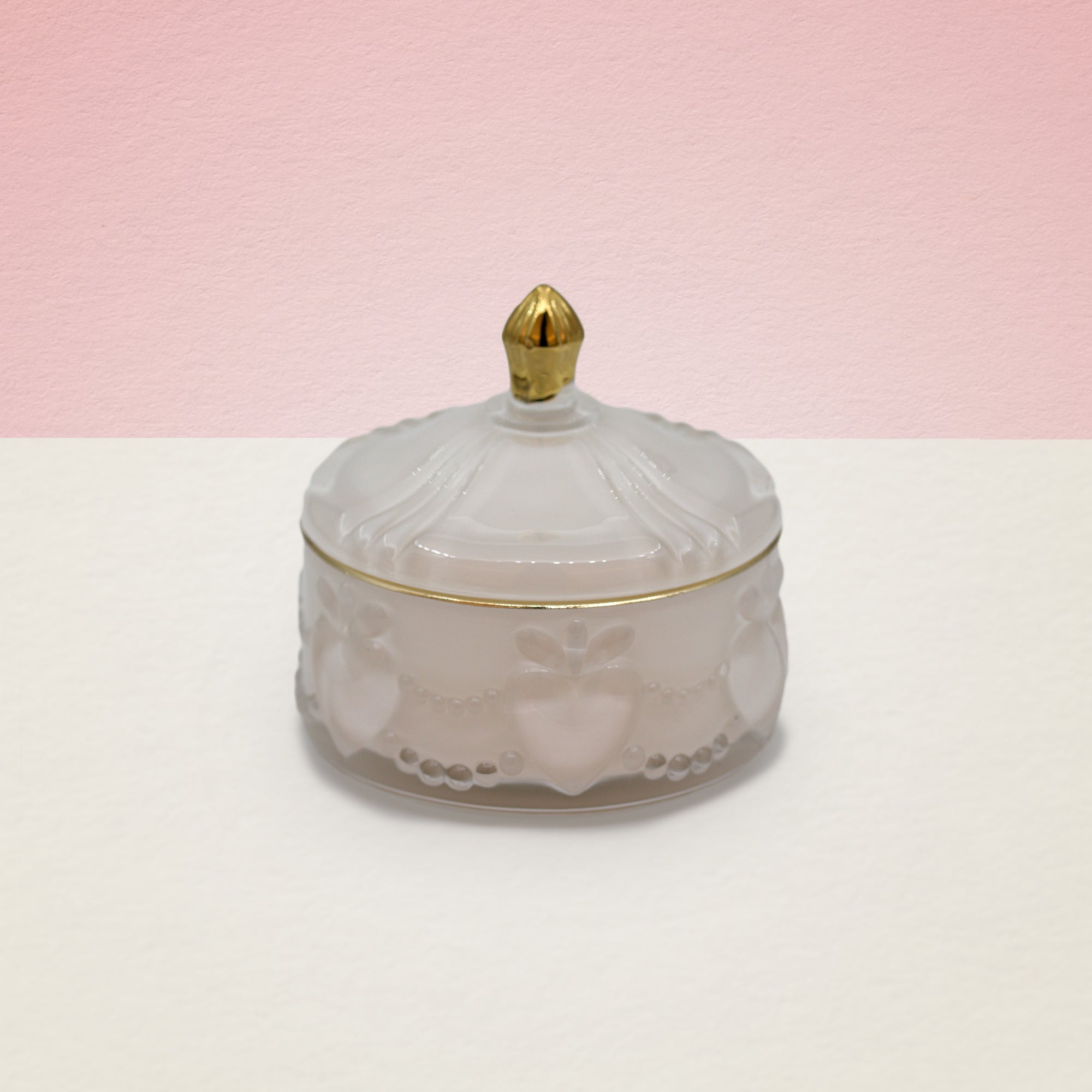 Vela em pote de vidro "Douceur" - Branco