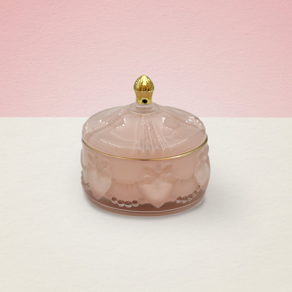 Vela em pote de vidro "Douceur" - Rosa
