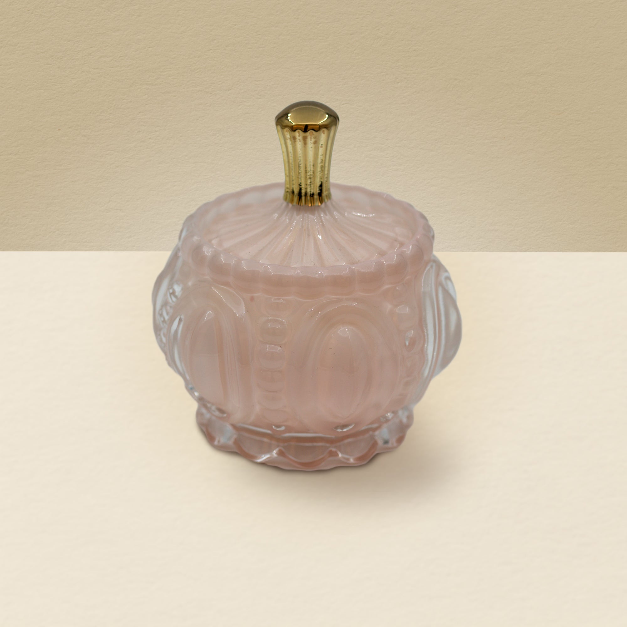 Vela em pote de vidro "Petit" - Rosa