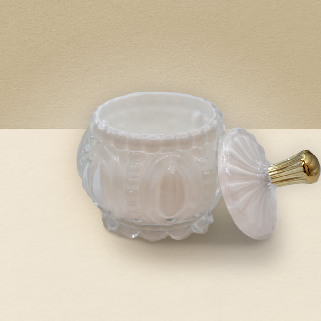 Vela em pote de vidro "Petit" - Branco