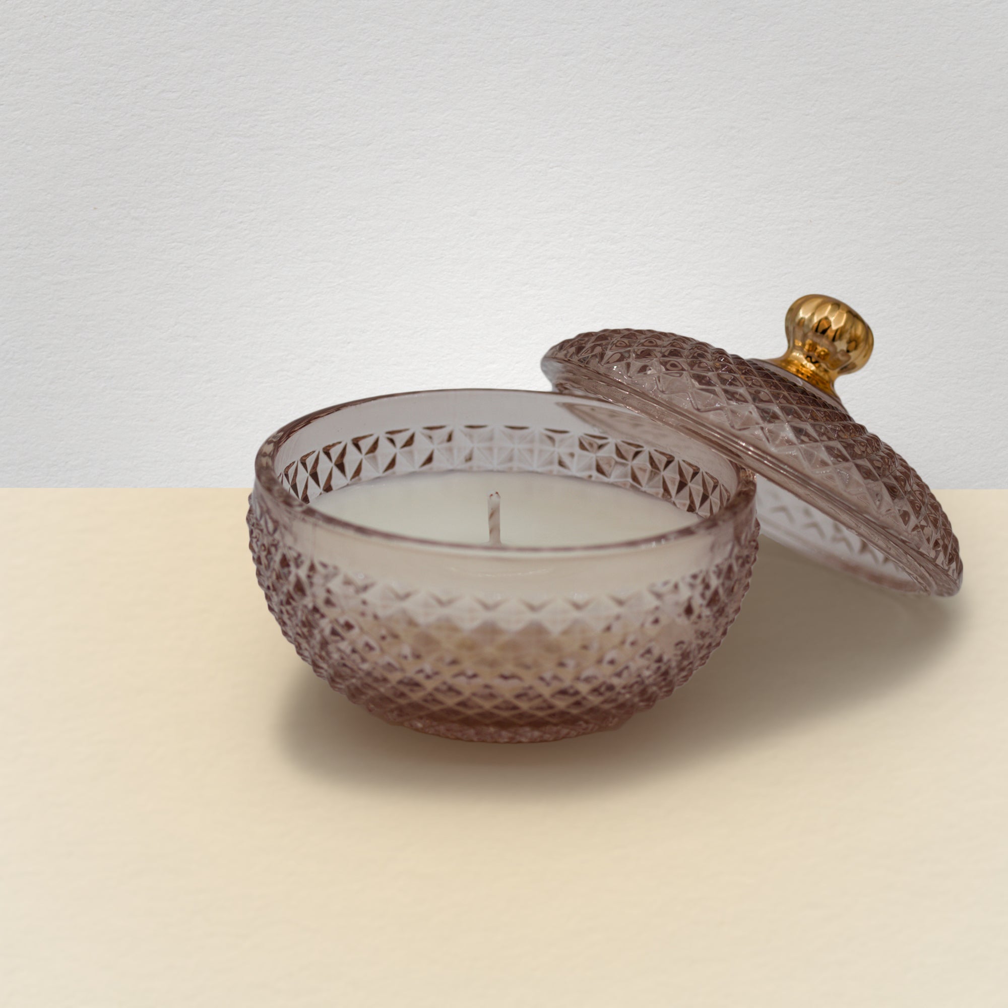 Vela em pote de vidro "Rond" - Bronze